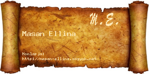 Masan Ellina névjegykártya